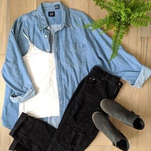 GAP oversized denim button up